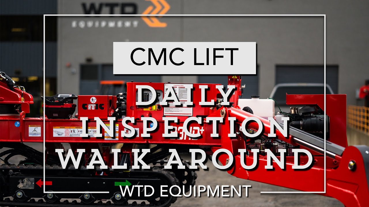 CMC spider aerial lifts Daily Inspection Walk Around Tips - WTD Equipment