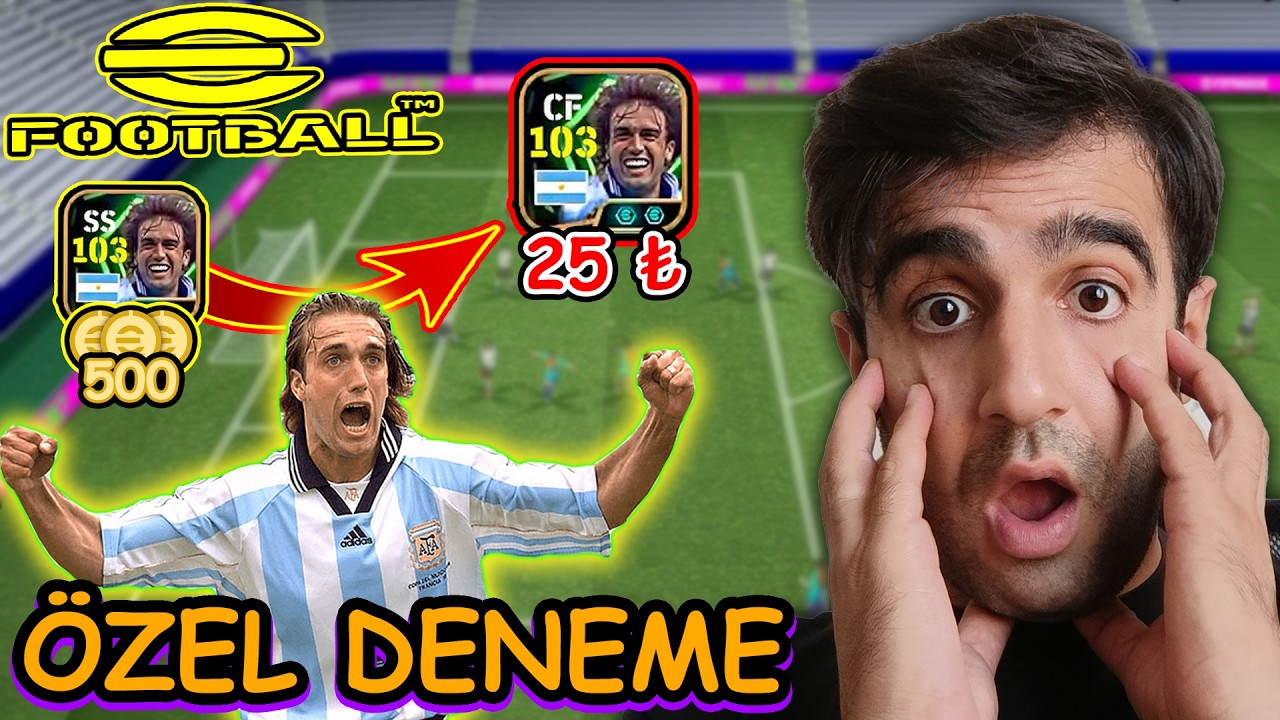 !!OHA!! 25 ₺ ÖZEL BATİSTUTA KARTI ALDIM!! ÖZEL DENEME MAÇI eFootball Mobile 2026