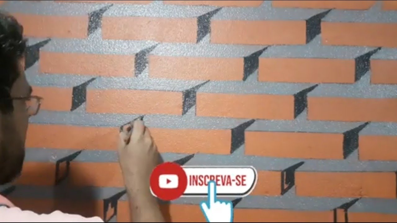 pintura de tijolo em 3D