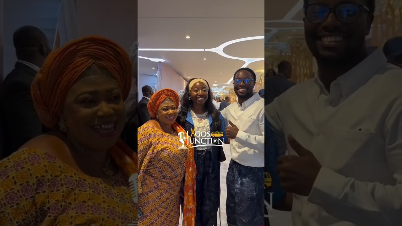 Governor Babajide Sanwo-Olu's Children @ His 60th Birthday Thanksgiving Service 🤍🤍🤍