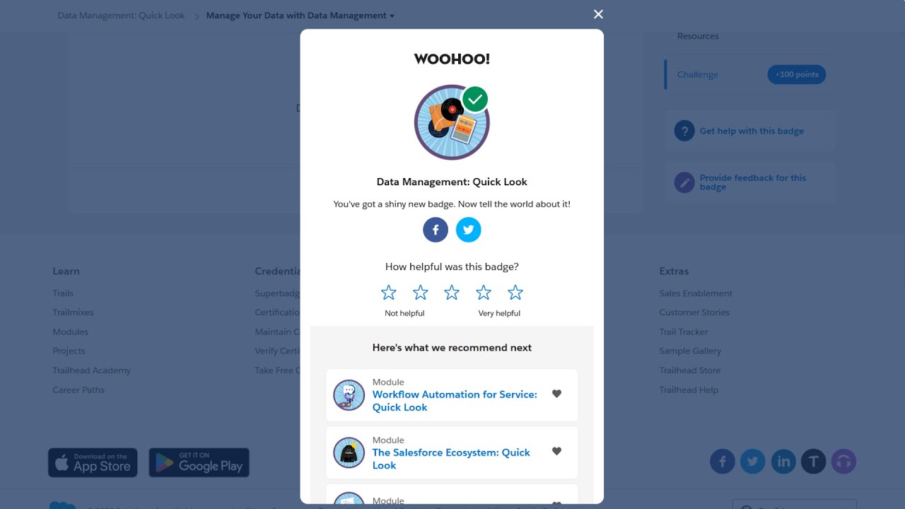 Data Management Quick: Look - Salesforce Trailhead