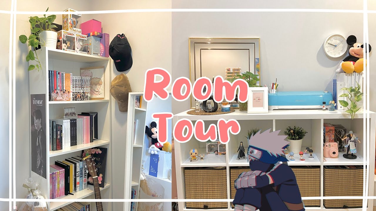 ☁️ aesthetic room tour 2021 *detailed and organized* (kpop+anime+plants) 🪴