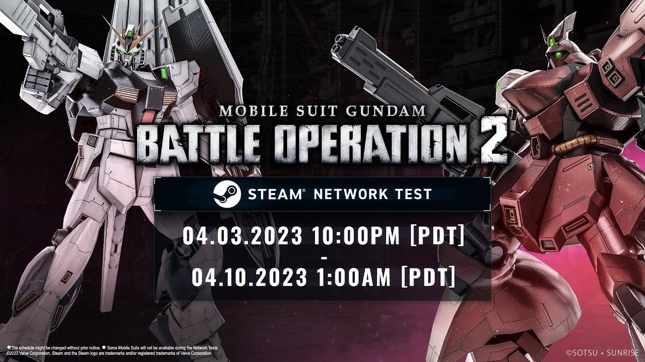 MOBILE SUIT GUNDAM BATTLE OPERATION 2 &ndash; Steam Network Test Announcement | PC