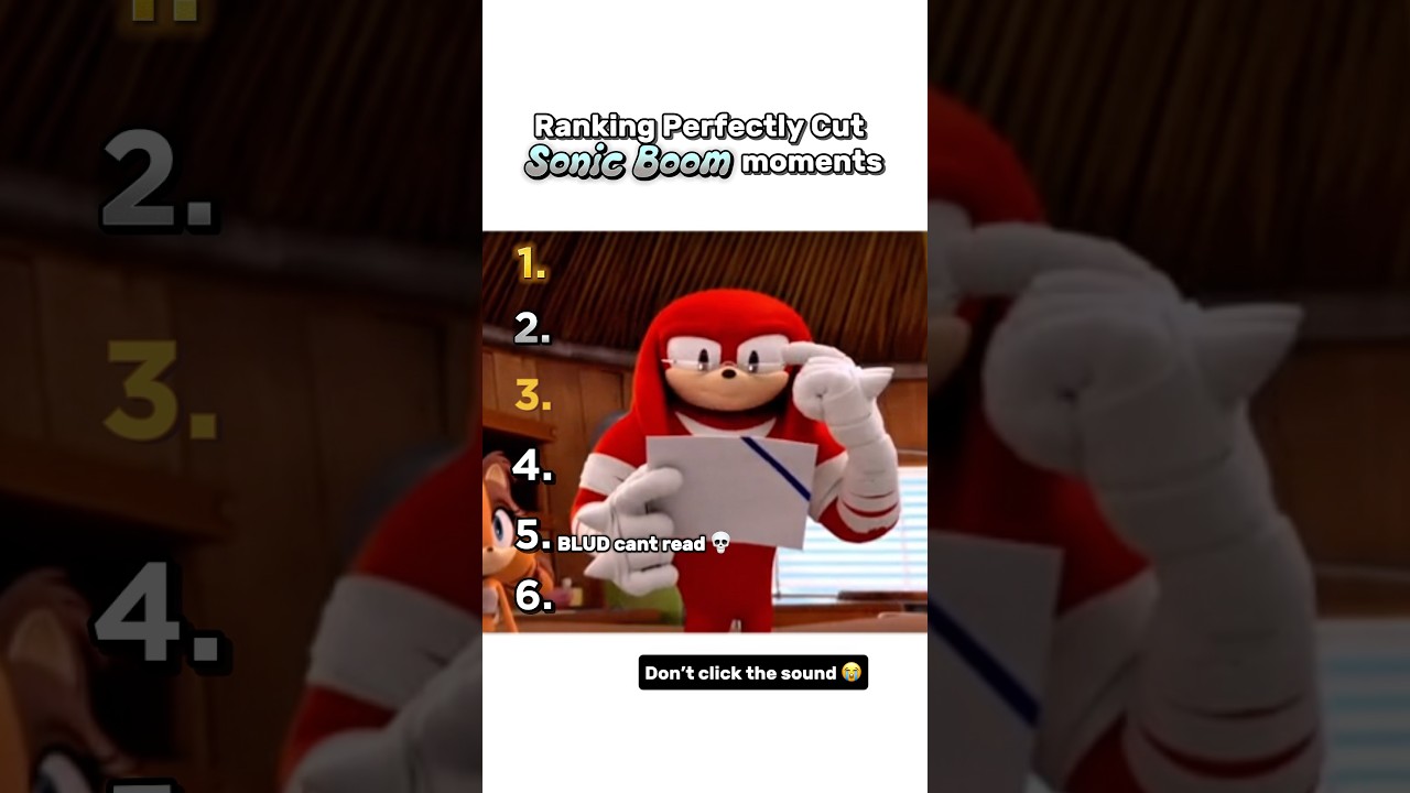 Ranking Sonic Boom Incidents 😭 pt.2