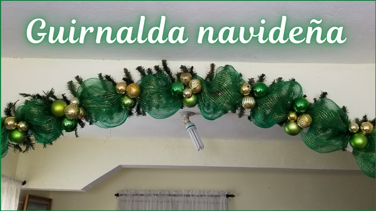 🎄COMO HACER UNA GUIRNALDA NAVIDEÑA PARA ARCOS O PARED🎄ADORNOS NAVIDEÑOS🎄MANUALIDADES NAVIDEÑAS 2024🎄