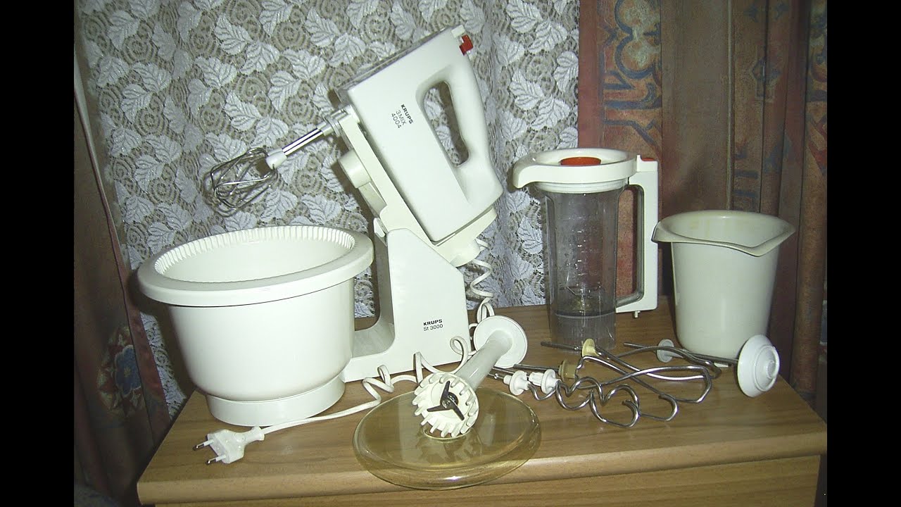 Funktionstest-Handmixer KRUPS 3MIX 4004 Krups 3 Mix 4004 Typ 727,Hand mixer with accessories