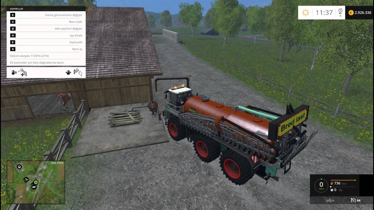 Farming Simulator 2015 Lantmannens Vredo VT5518-3 Manure Spreader Mod