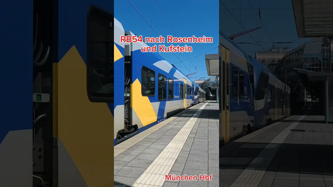 RB54 nach Rosenheim und Kufstein / Bayrische Regiobahn / München Hbf / 