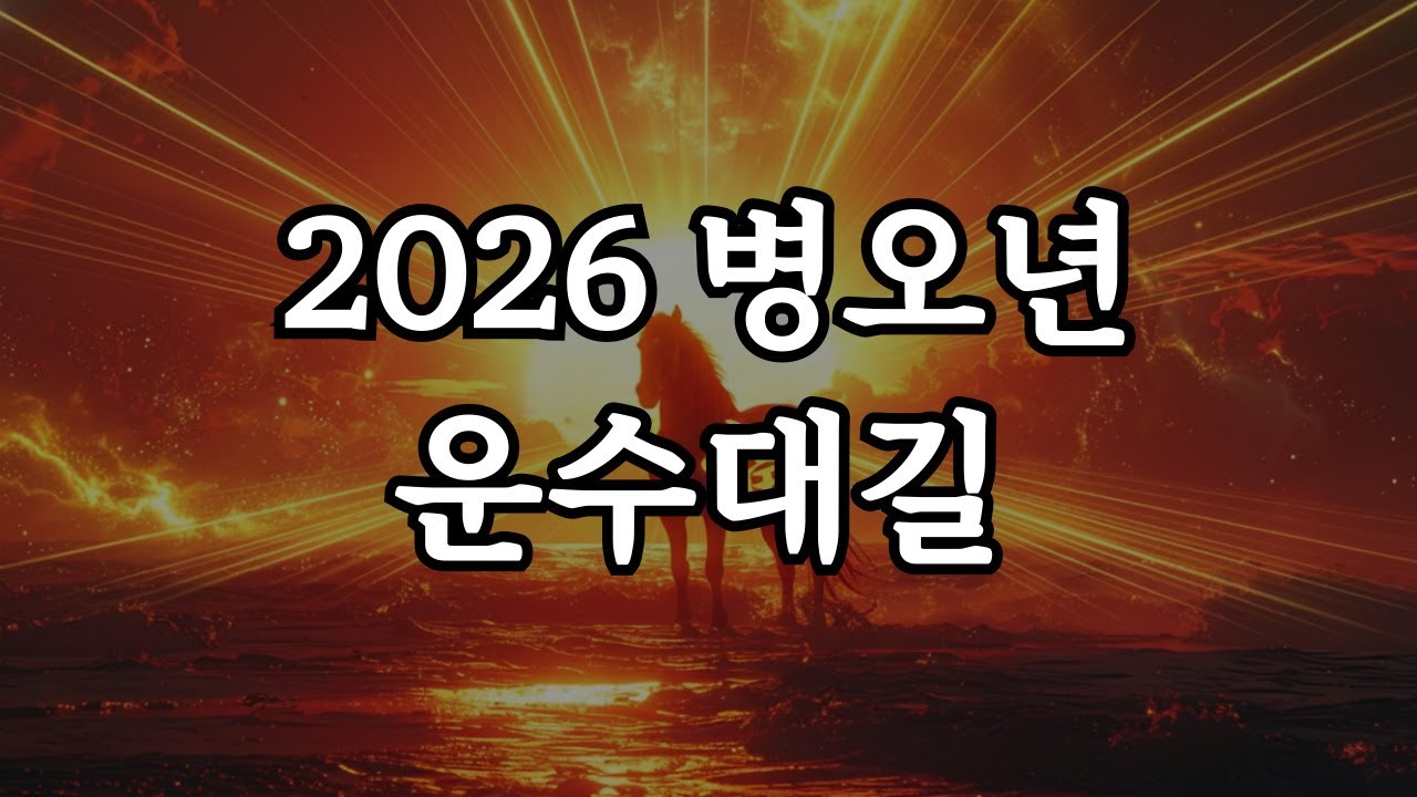 모든 일이 뜻한 대로 풀립니다. 2026년 병오년 운수대길 파동 명상 음악