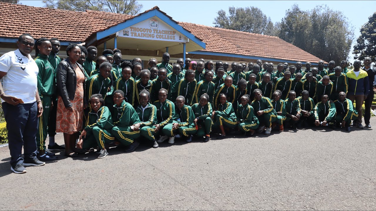 Thogoto Graduation- Prof.Charles Ochieng' Ong'ondo, Director/CEO at the KICD arrive at Thogoto TTC