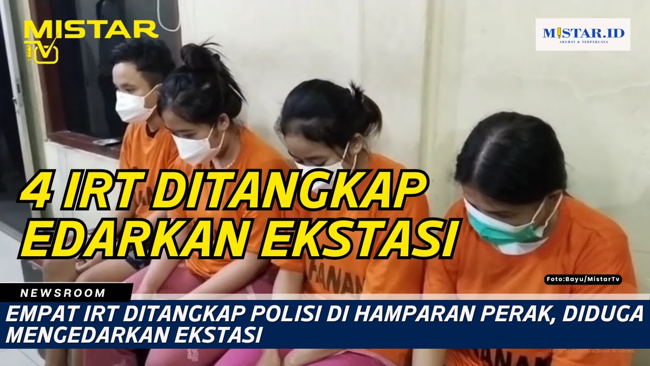 Empat IRT Ditangkap Polisi di Hamparan Perak, Diduga Mengedarkan Ekstasi