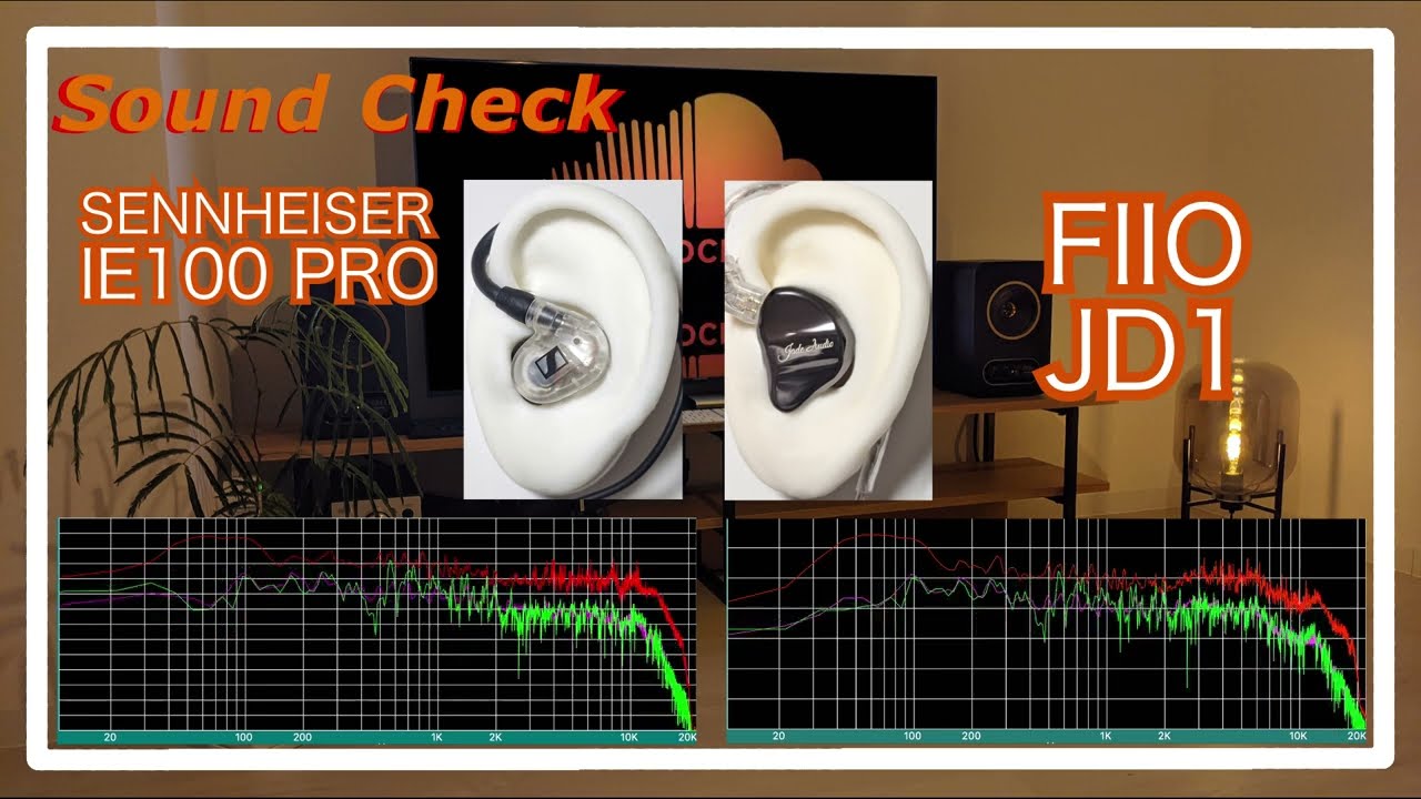 SENNHEISER IE100PRO vs FIIO JD1 [IEMs Chinese In-Ear Sound Comparison 中華イヤホン音比較]
