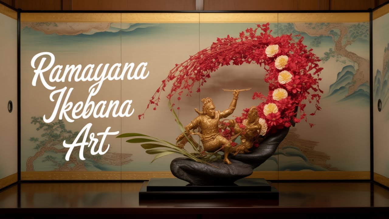 Ikebana Masters Bring Ramayana to Life in New Delhi Exhibition