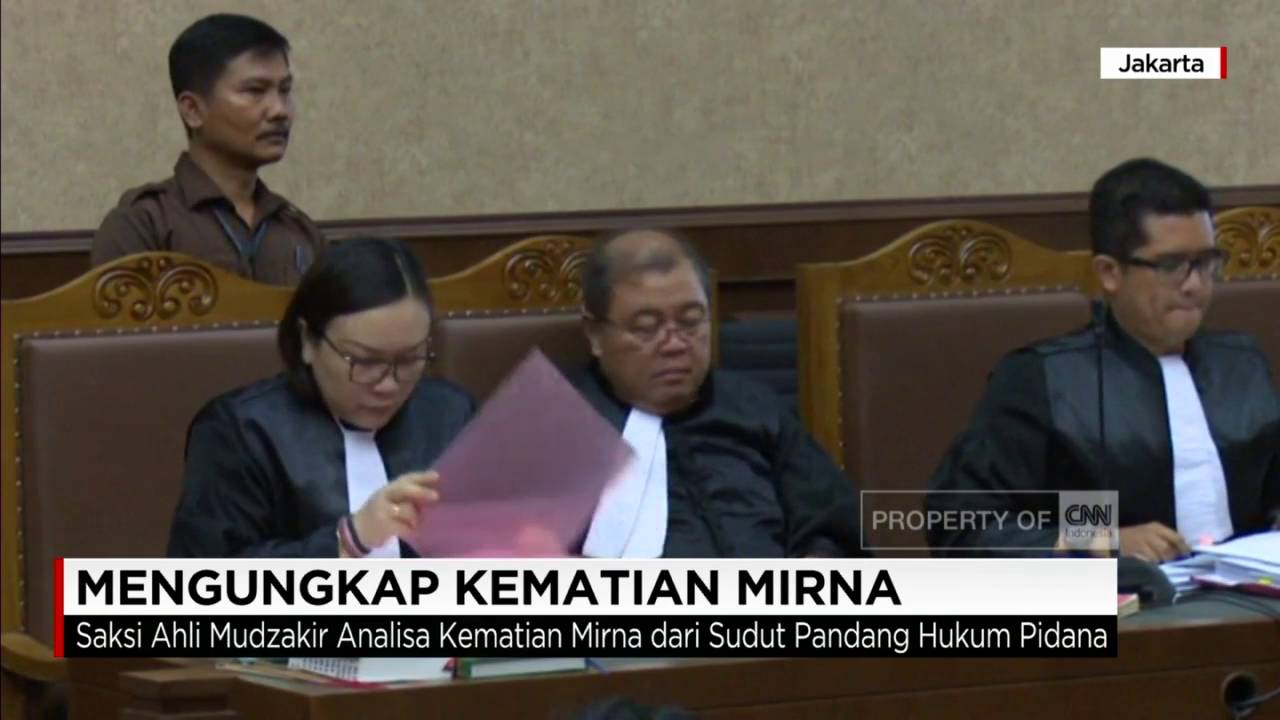 Ahli Sidang Jessica: Seorang Tak Bisa Dihukum Tanpa Bukti yang Objektif