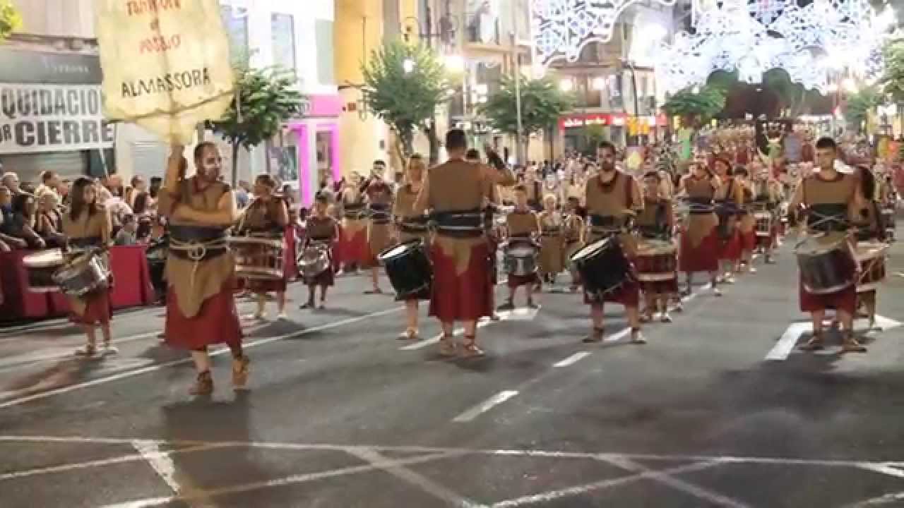 Tambors de Passió en el Boato de la Embajada Mora Orihuela 2015