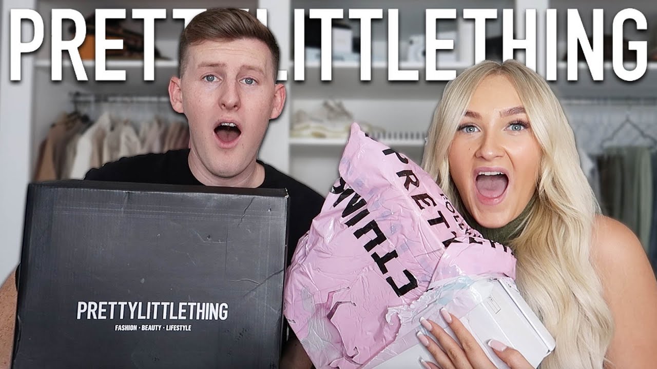 BOYFRIEND RATES MY PRETTY LITTLE THING HAUL!! *try on*