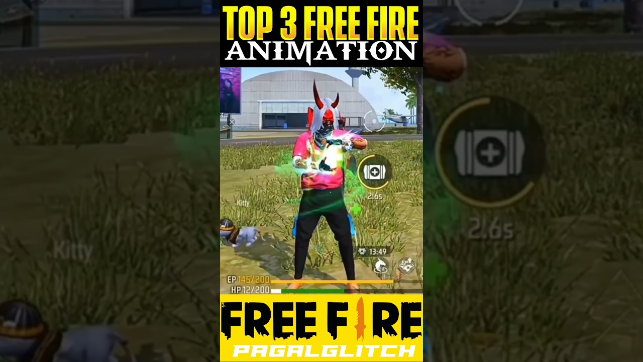 TOP 3 ANIMATION IN FREE FIRE 😱#trending #freefire #shorts