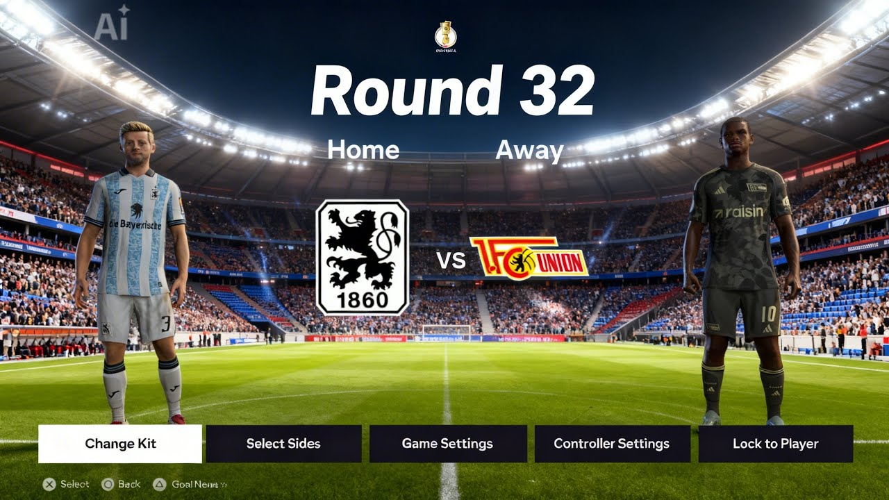 EA SPORTS FC 26...1860 München vs Union Berlin DFB Pokal Round of 32