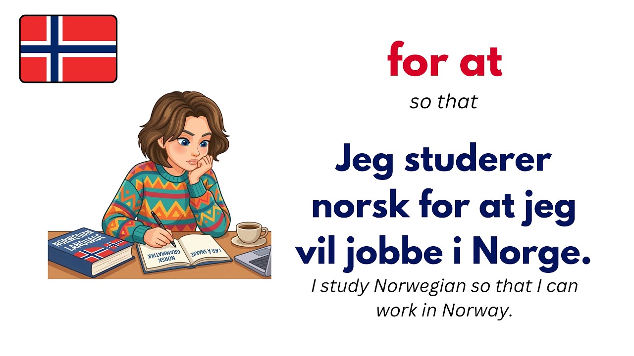 Learn Norwegian Faster: 50 Essential Norwegian Subjunctions with Examples