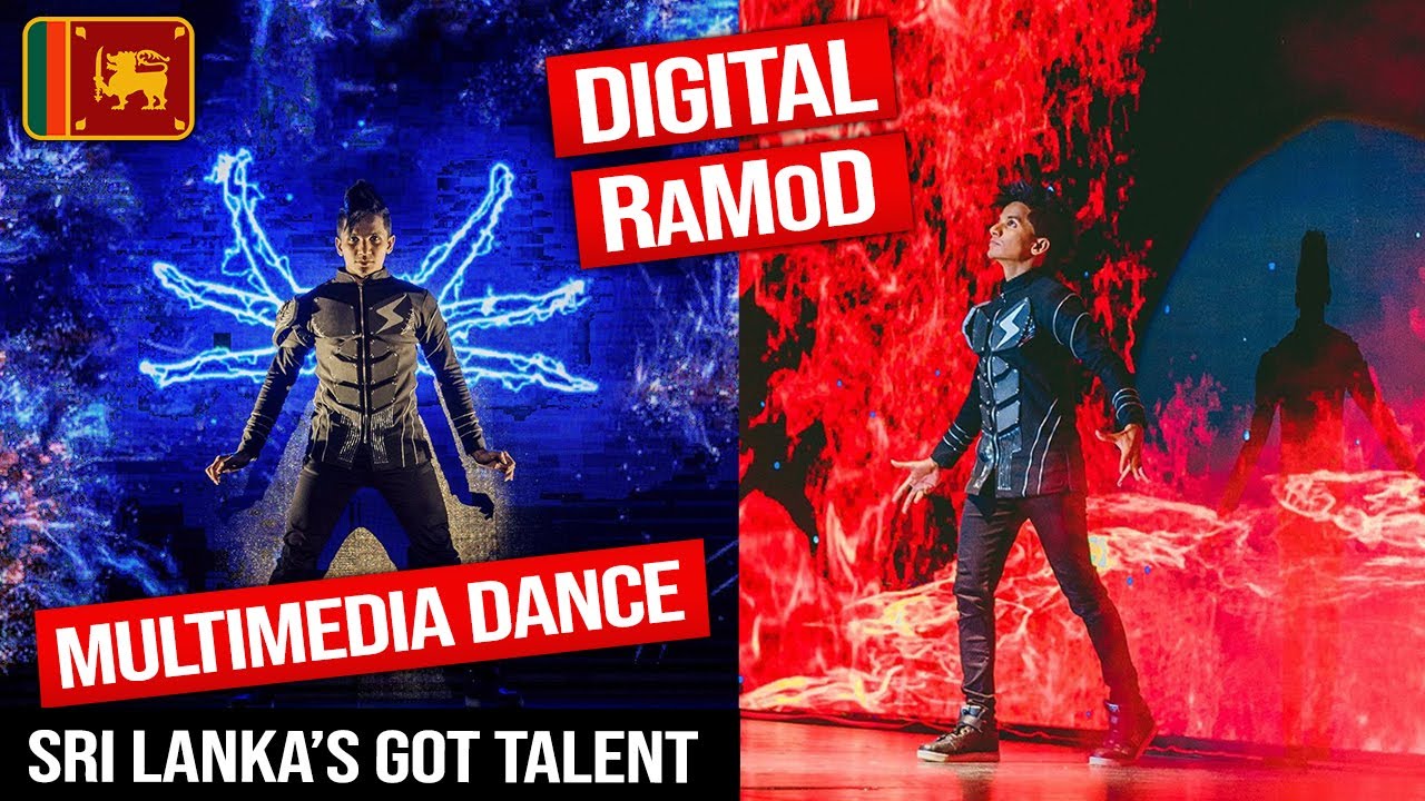 VIDEO MAPPING DaNcE | Sri Lankas Got Talent Best Digital DaNcE | DIGITAL RaMoD
