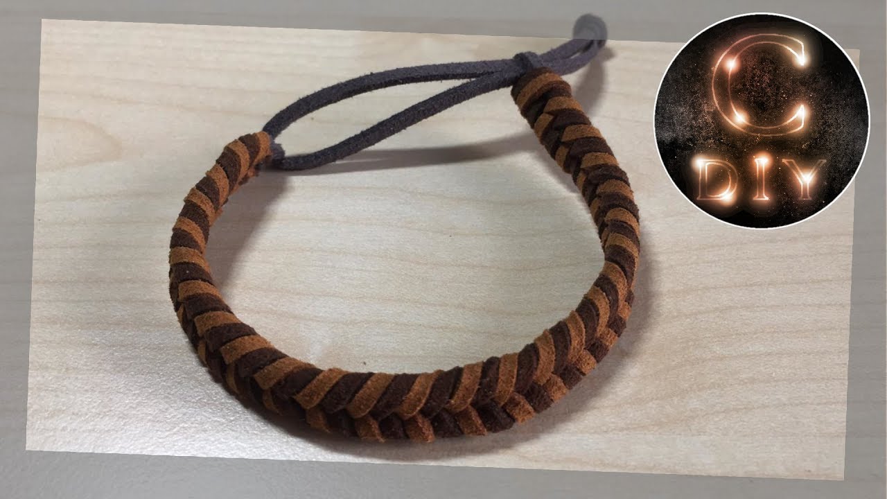Fischgräten Lederarmband (Mad-Max-Style)