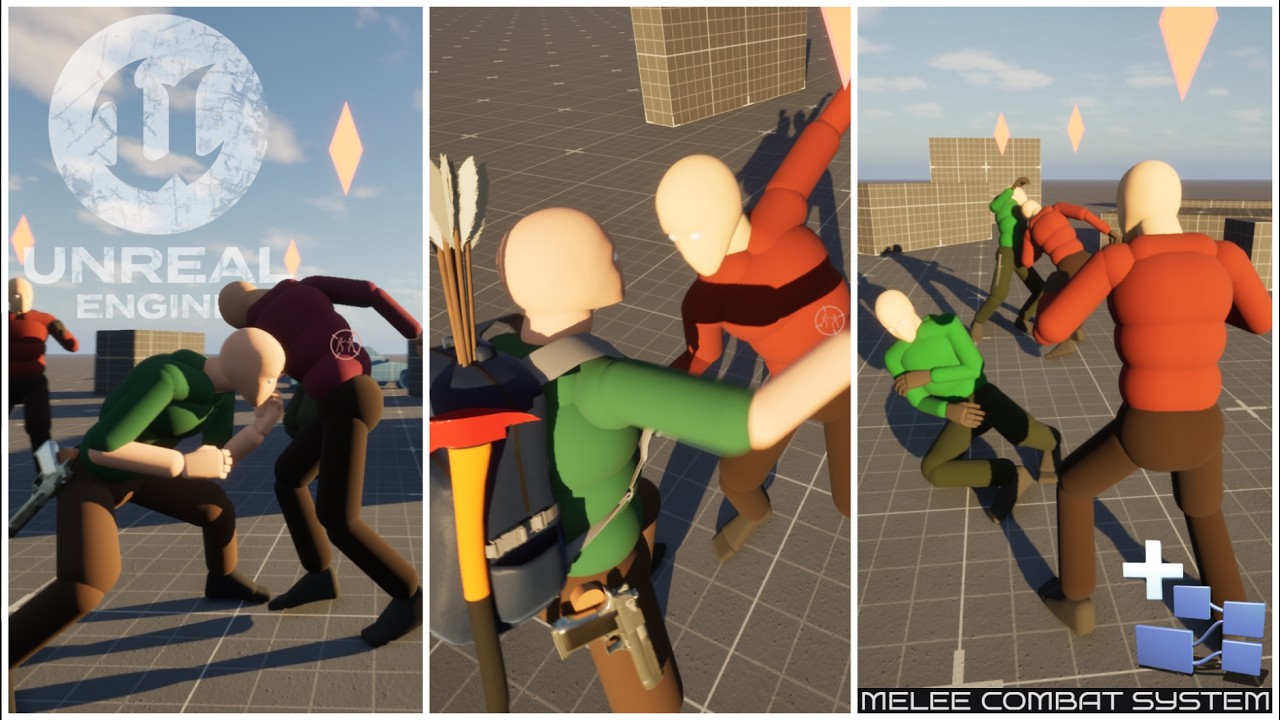 UE5.7 - Melee Combat System | Player & AI | AGLS v1.9 Presentation