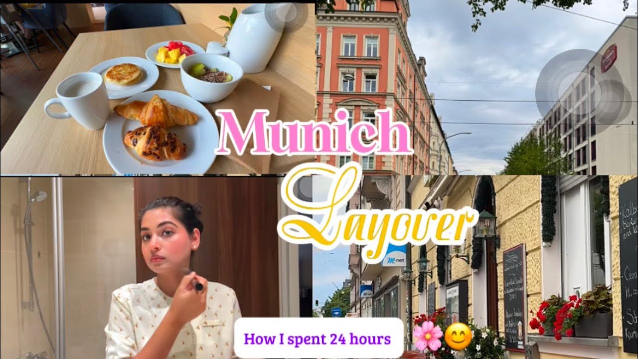 24 hours layover in Munich 😊| Cabin crew vlog 🌸♥️ | What I did in Munich 🇩🇪