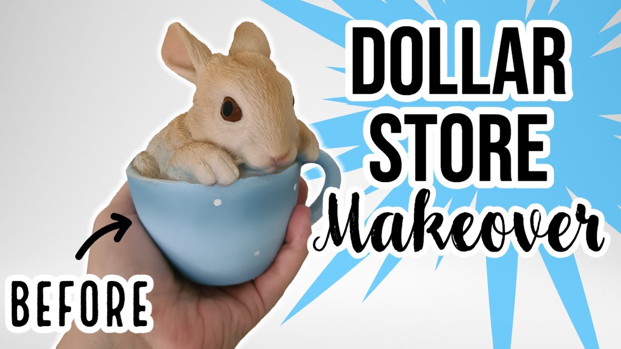 DOLLAR STORE makeover | Transforming an EASTER BUNNY into a JACKALOPE