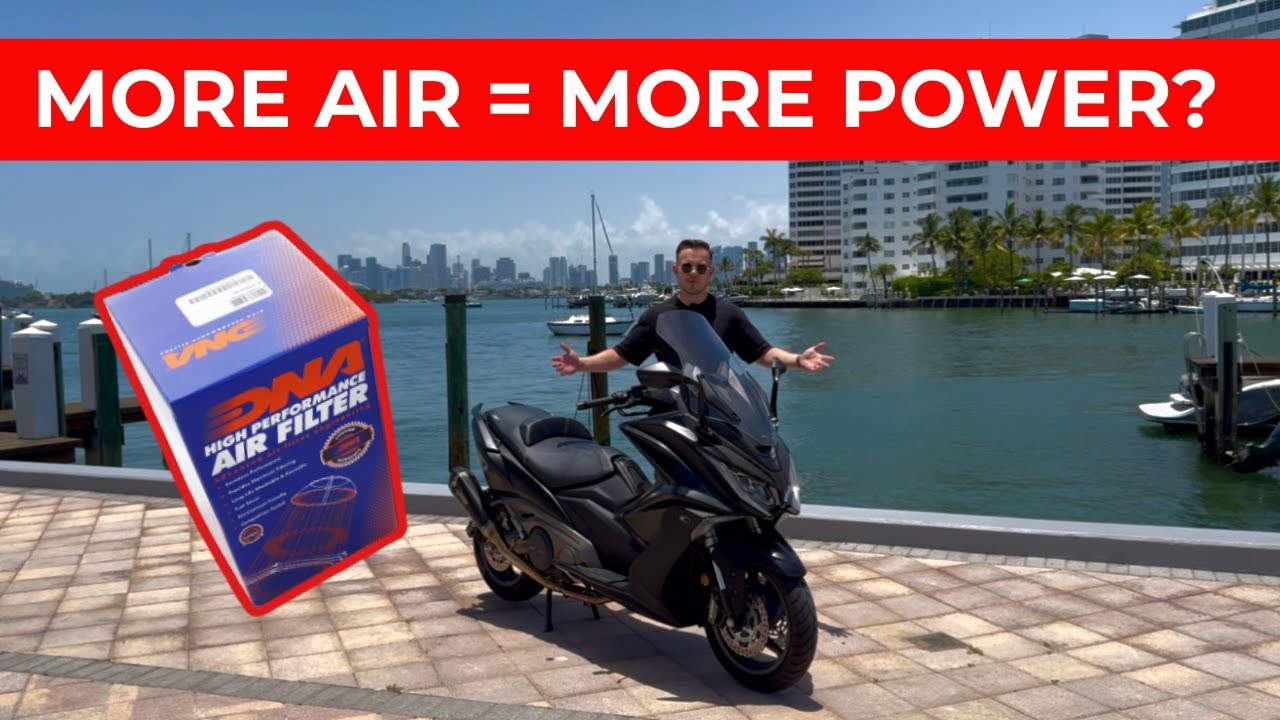KYMCO AK550 Looks & Breathes Better! DNA Filter + Tail Tidy Upgrade