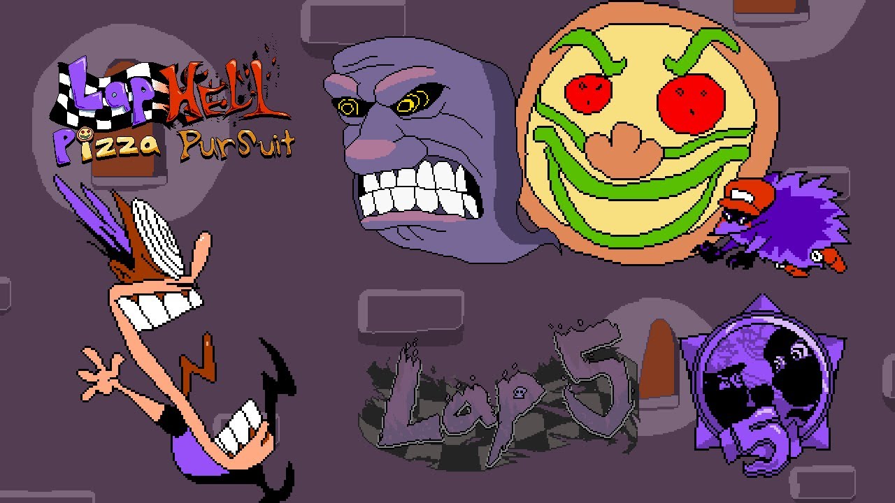 All Floor 1 Lap 5 P-Ranks (LUNATIC MODE) | Pizza Tower: LAP HELL - Pizza Pursuit