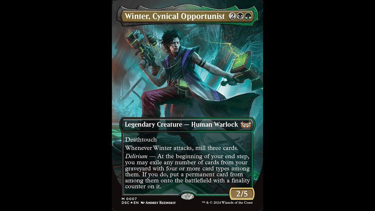 MTG Commander/EDH Deck Tech 2025 - Winter, Cynical Opportunist (peppomics request)