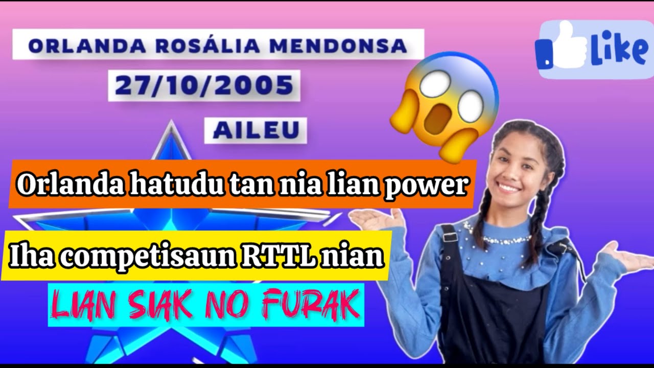 ORLANDA nia Lian ROCK fali mos jadi. Furak furak terlalu