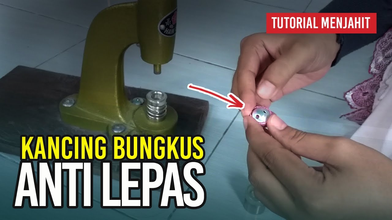 Cara Mudah Membuat Kancing Bungkus yang Kuat anti Lepas ★ DIY HOW TO SEW