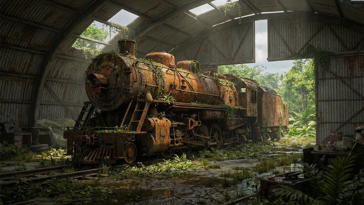 Man Found Abandoned Depot In The Middle Of The Forest Train All Rusty