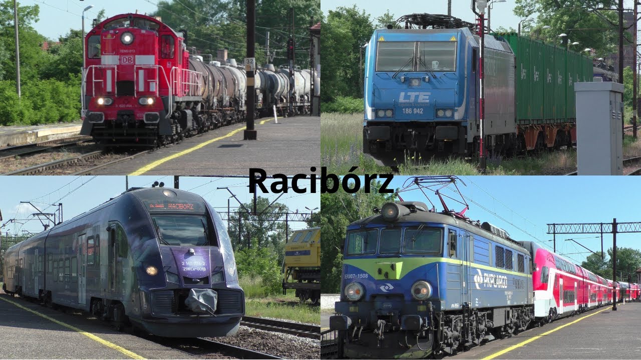 Pociągi na stacji PKP Racibórz (PKP IC, DB, KŚ, LTE, PR, Olavion, PKP Cargo)