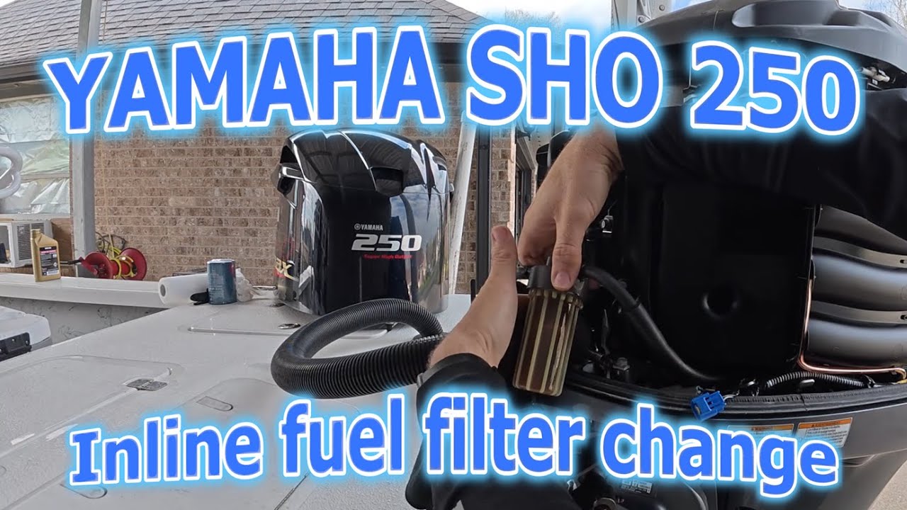 Yamaha 250 SHO Inline Fuel Filter change | DIY How to