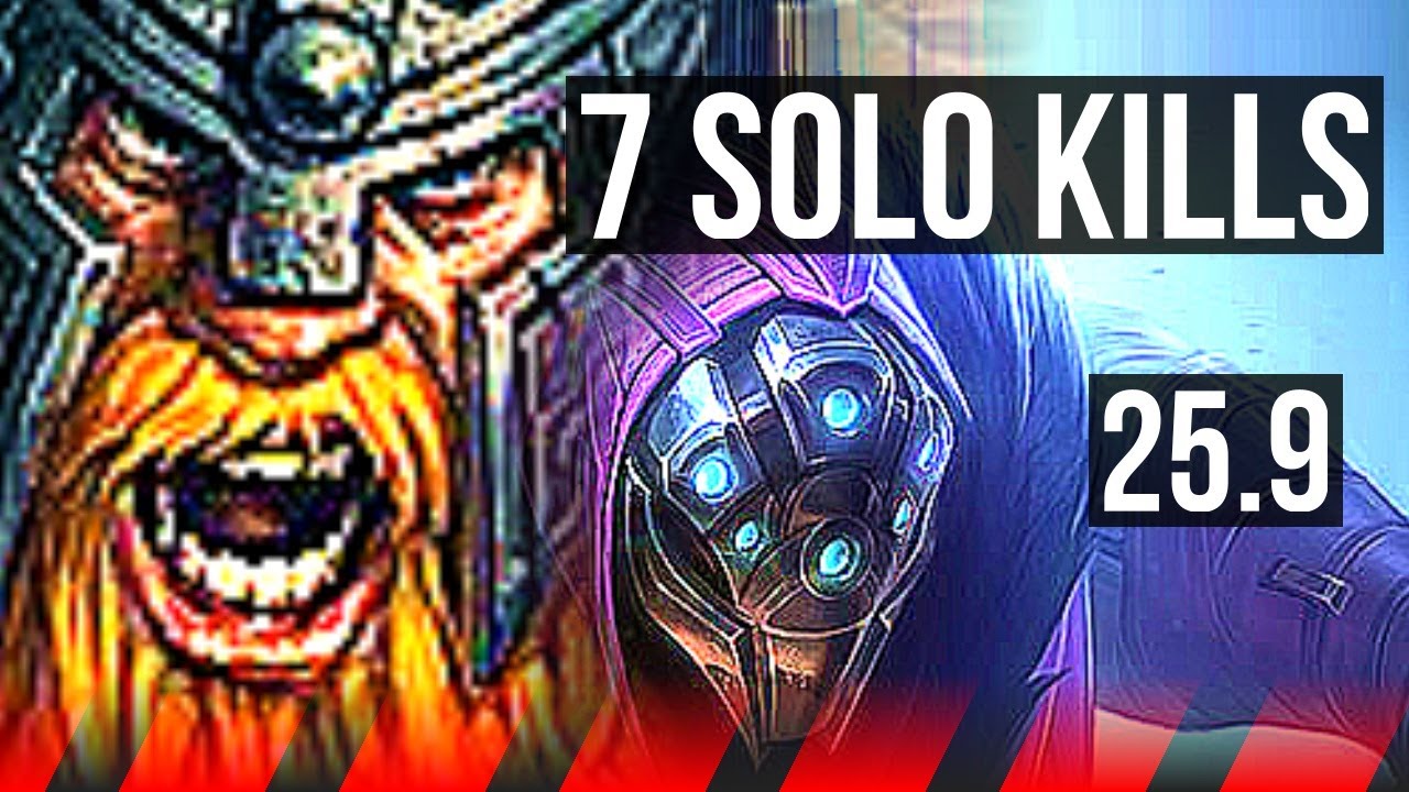 OLAF vs JAX (TOP) | 7 solo kills, 600+ games | KR Master | 25.9
