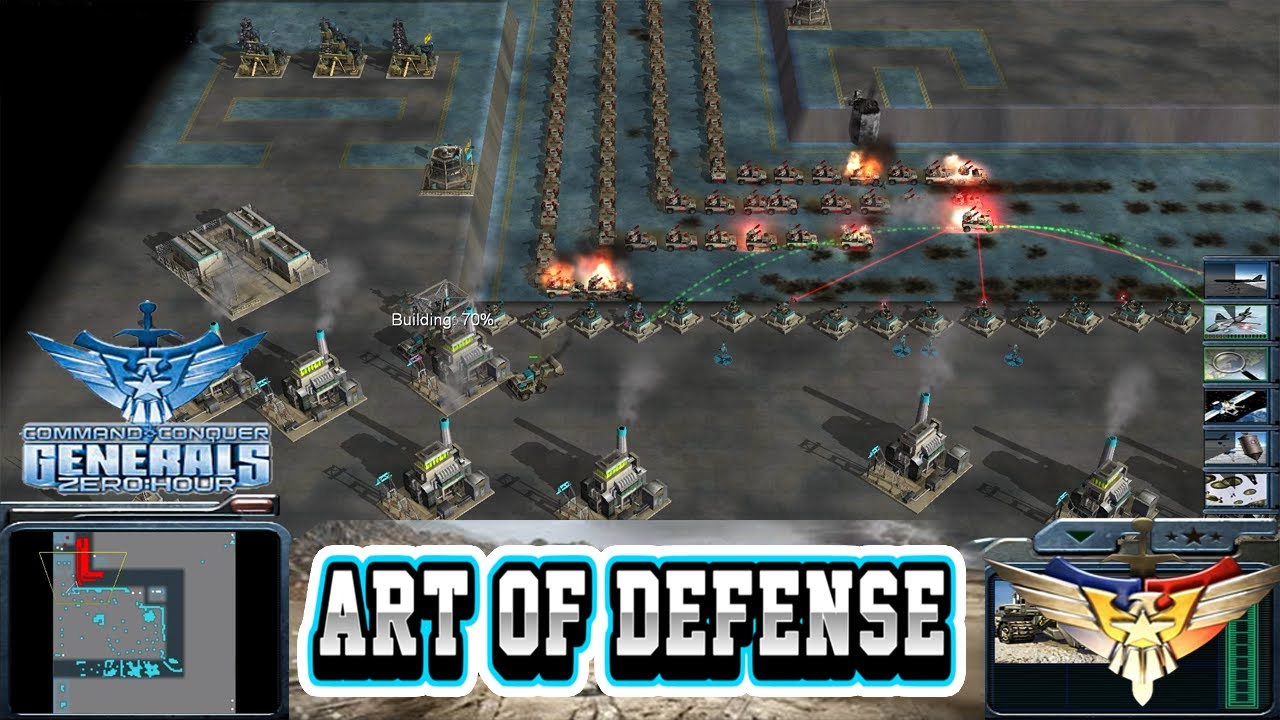 Command & Conquer Generals Zero Hour - ART OF DEFENSE Gameplay AOD P28 (1080p 60fps)