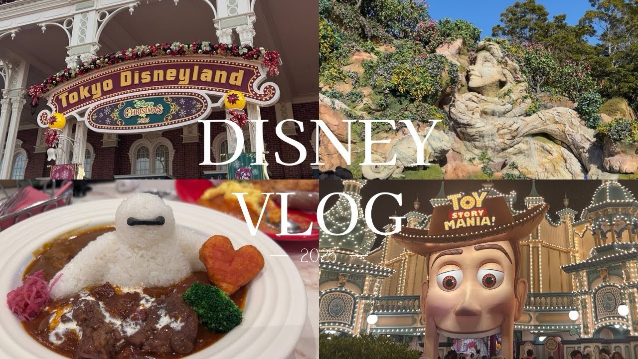 【Vlog】2025年12月 東京ディズニークリスマス🏰🎄 日が沈み、夜が更けて、魔法に染まって🧙