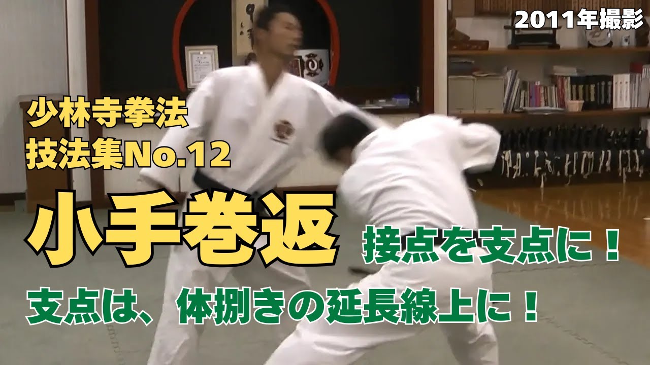 vol.19【少林寺拳法　Shorinji Kempo　徳島】師　藤田武夫先生　技法集　No.12　小手巻返・押小手（柔法・法形・武道・護身術）2011年撮影