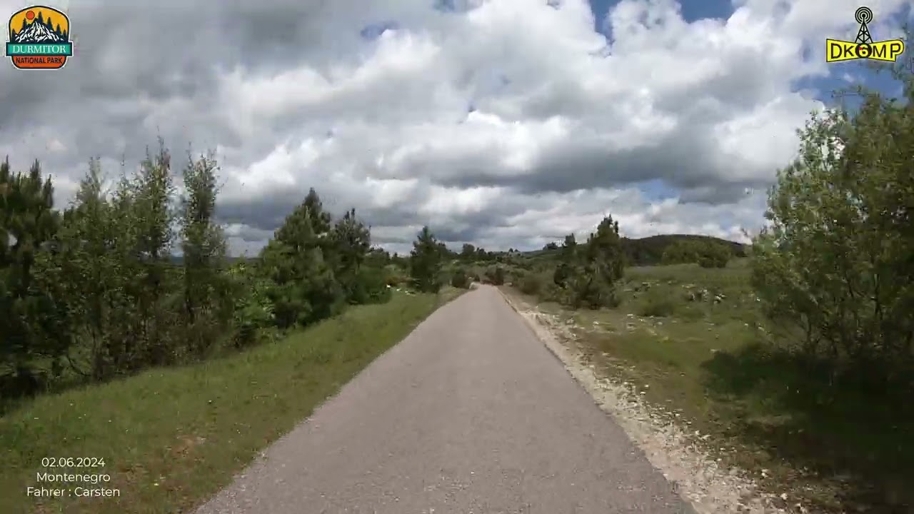 Motorradreise Balkan, Griechenland, Italien, RDGA - 02.06.24 (Durmitor Montenegro) - Fahrvideo 2