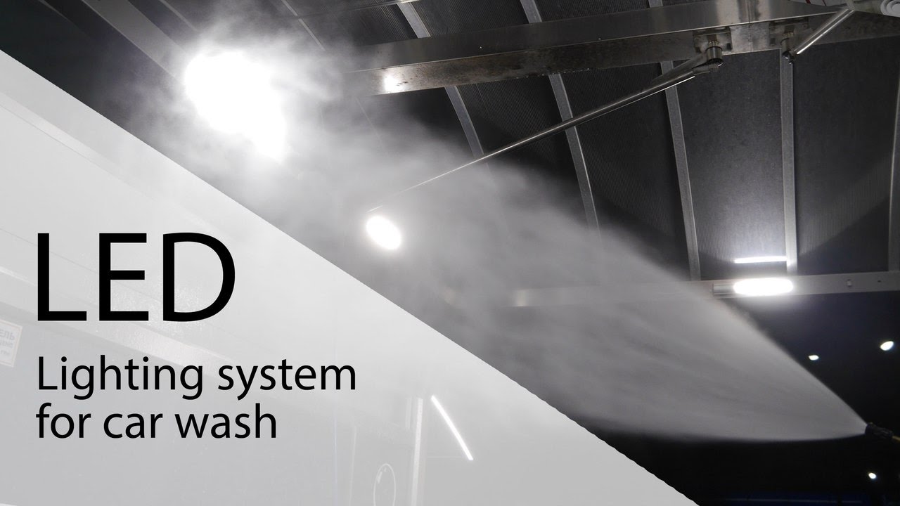 LED lighting system for car wash