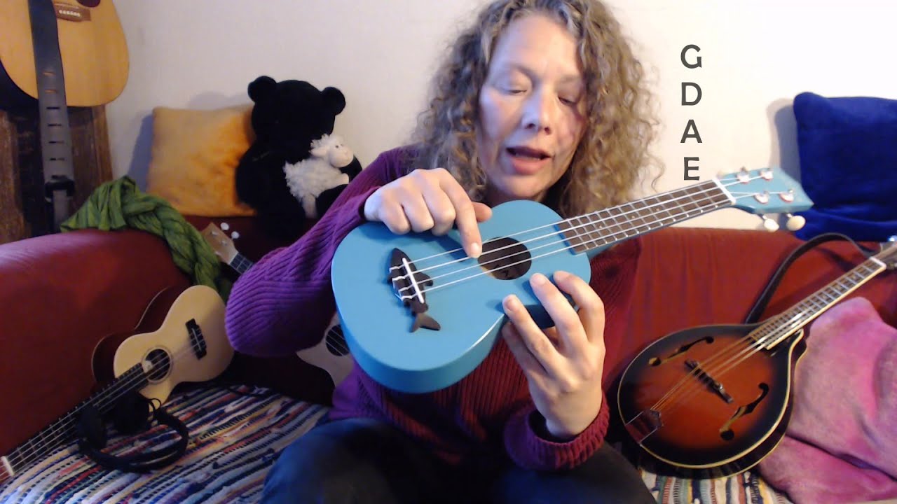 HOW TO ~ tune a ukulele like a mandolin or mandola, using NORMAL STRINGS ~ ukelele tutorial