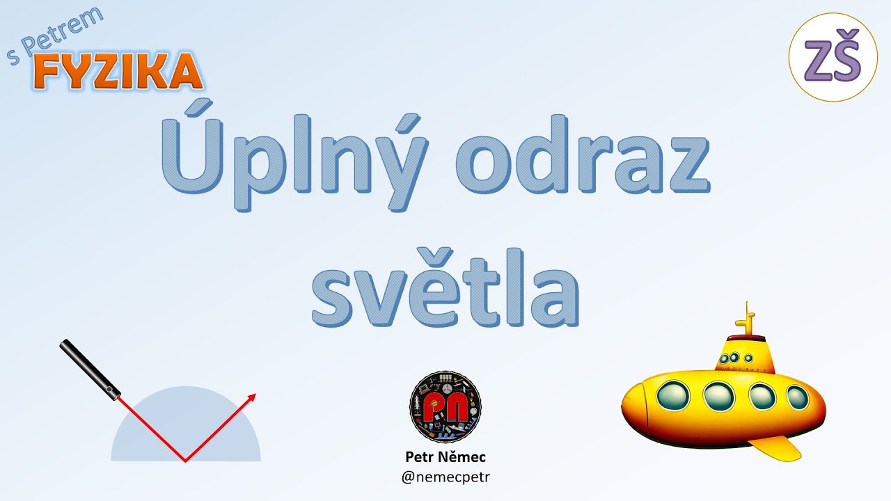 Úplný odraz - fyzika ZŠ