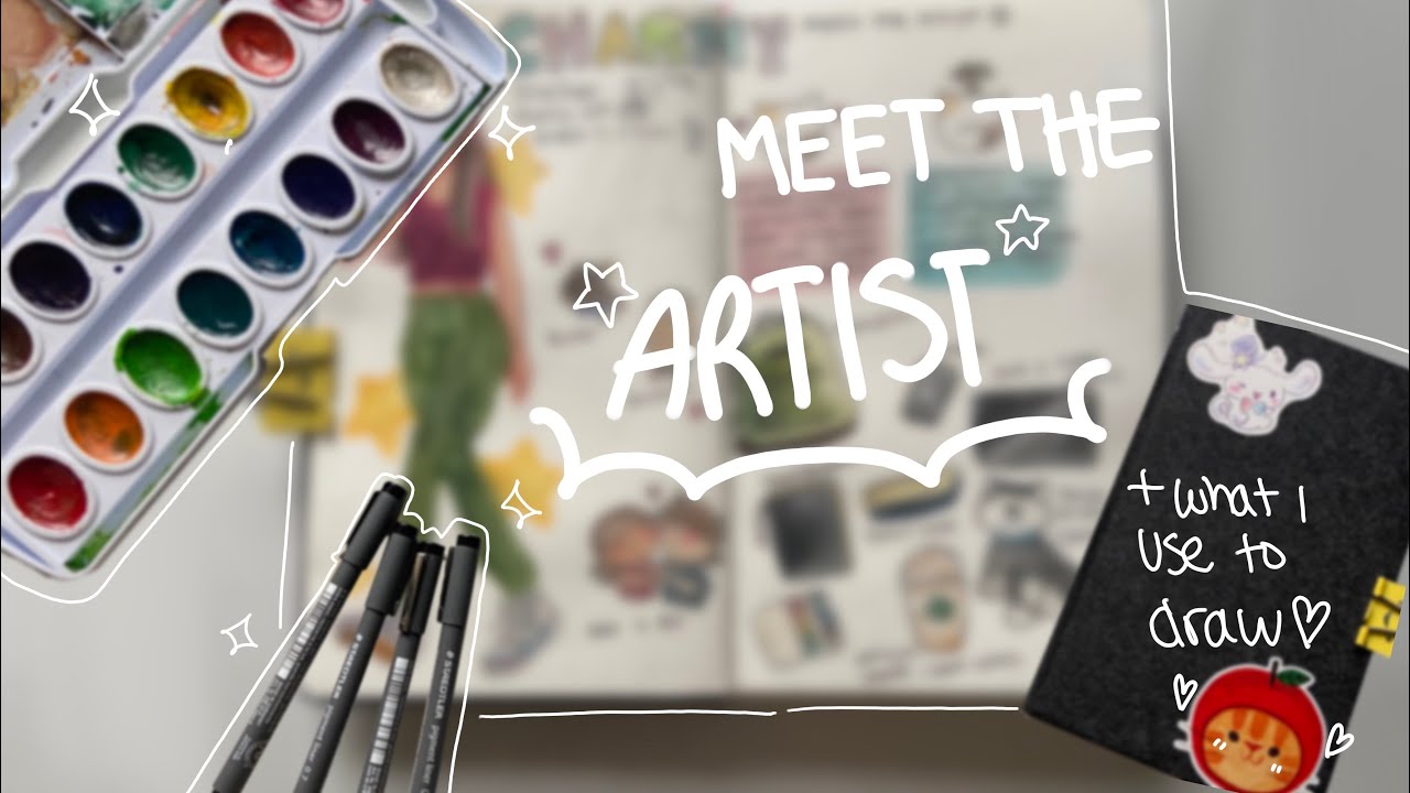 meet the artist \\ supplies I use and trying new brushes!1