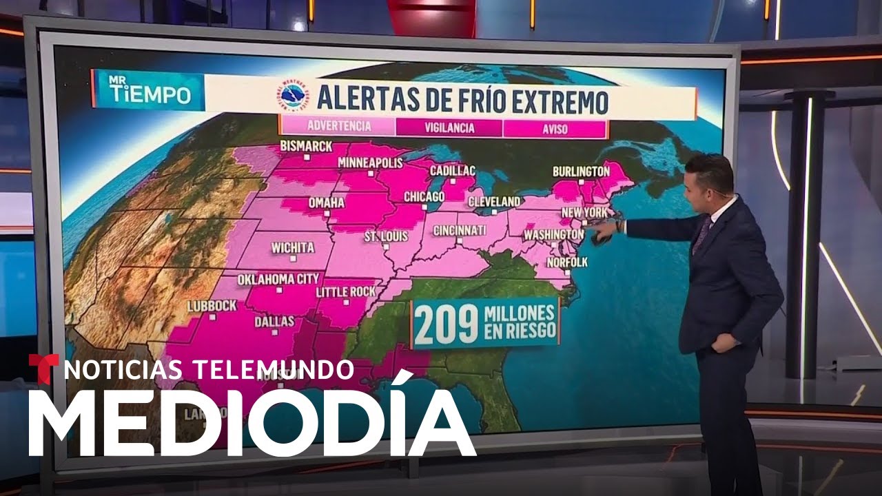 Inminente impacto de la tormenta: tres cuartas partes del país serán azotadas | Noticias Telemundo