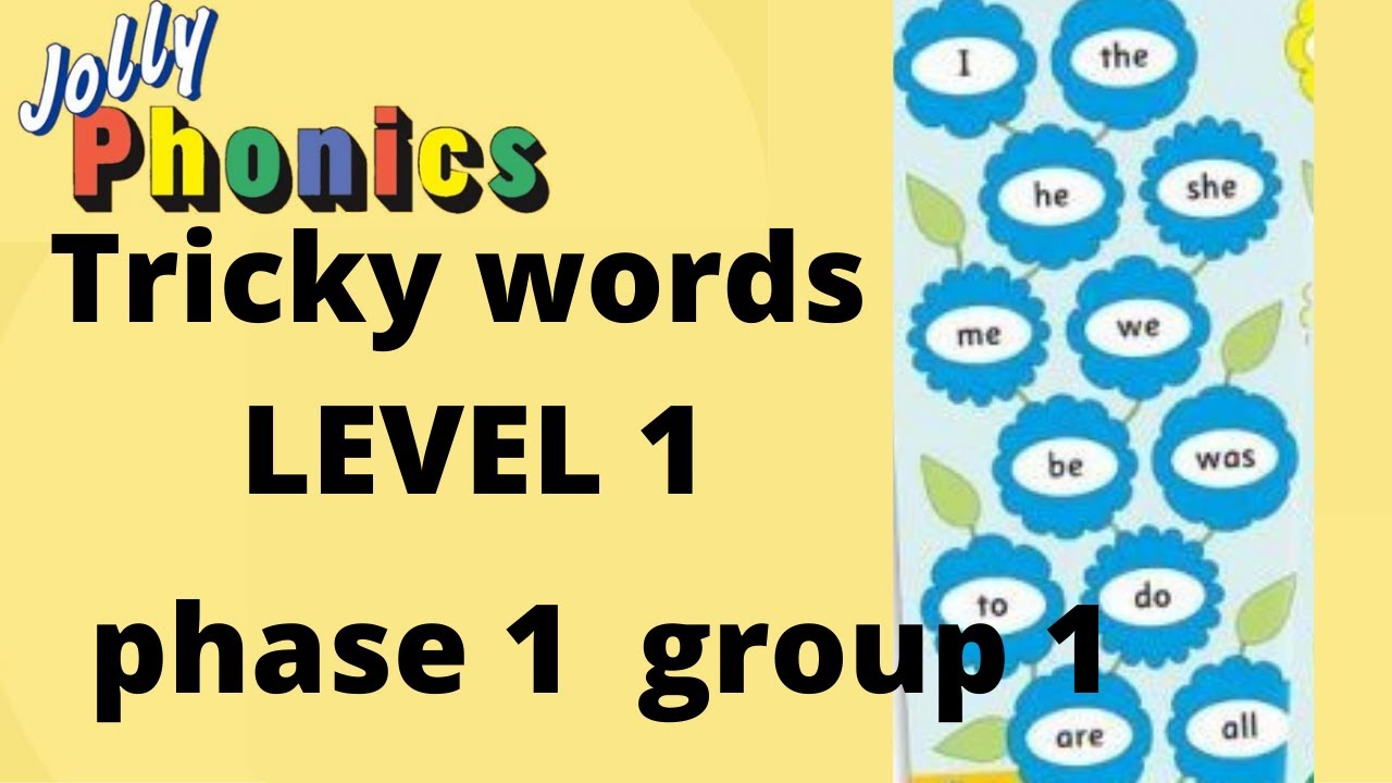 Jolly phonics tricky words Level 1 | Group 1 | satpin with worksheets