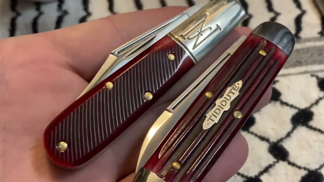Great Eastern Cutlery-Red 77 Yankee Barlow Clip & Red 35 Cattle Knife-GEC-Traditional Pocket Knife