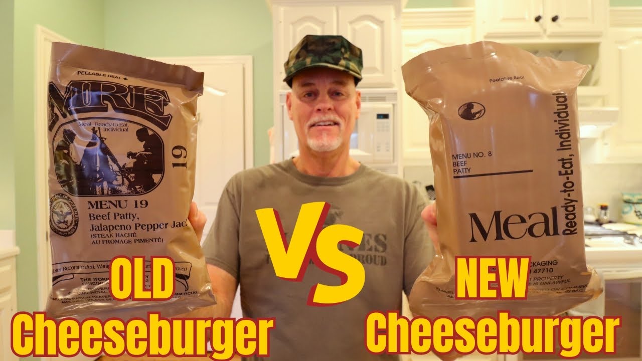 17 Year Old MRE BBQ Cheeseburger VS New MRE Jalapeño Cheeseburger