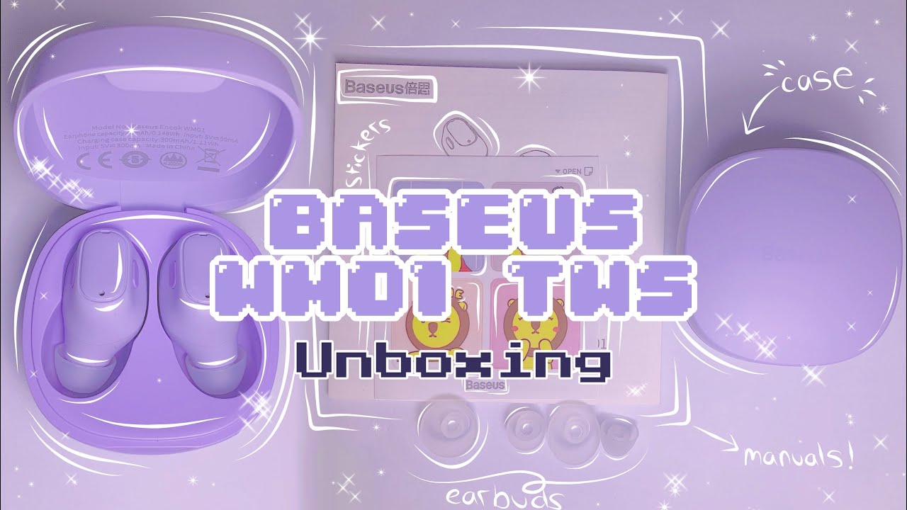 📦 aesthetic unboxing ♡︎ BASEUS ENCOK TWS WM01| review + set up ♡︎ || Shopee || Philippines ENG SUB